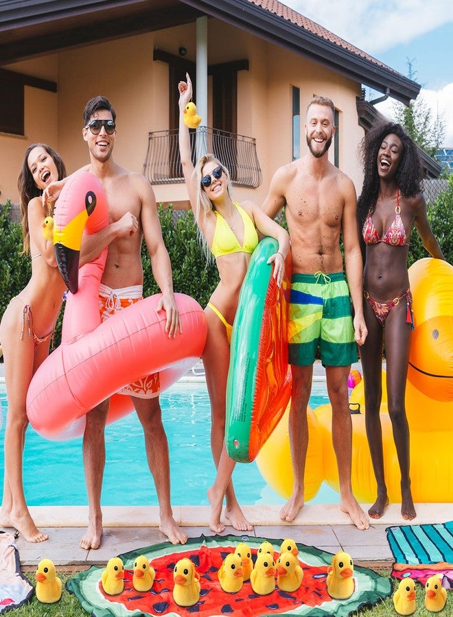 سكايليتي مجموعة ألعاب بط محشوة من سكايليتي، 20 قطعة، لون أصفر، 4 بوصات، لعبة قطيفة ناعمة، مجموعة ألعاب بط صغيرة، مناسبة لغرف الأولاد والبنات، الأريكة، أعياد الميلاد، حفلات استقبال المولود، ديكور الحفلات. - Image 4